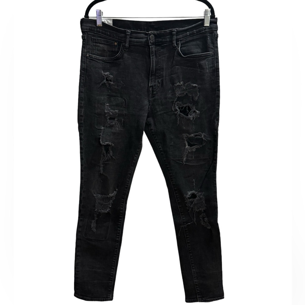 H&M Skinny Coupe Moulante Denim 36/32 Black